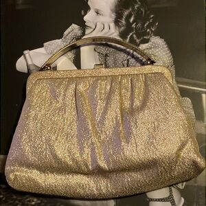 Beautiful, little, vintage, gold purse.